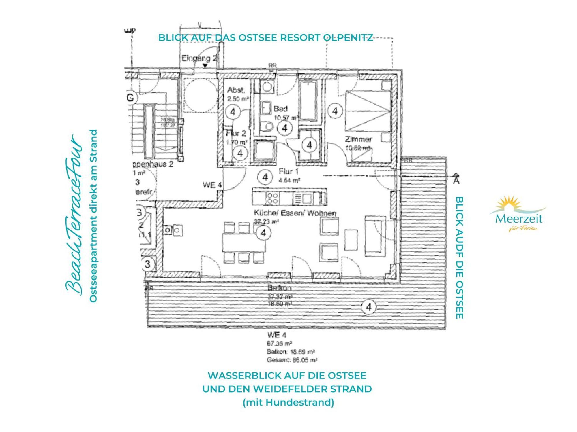 Beachterracefour- Eg, Meerblick, Terrasse, Kamin, Sauna Olpenitz Kültér fotó