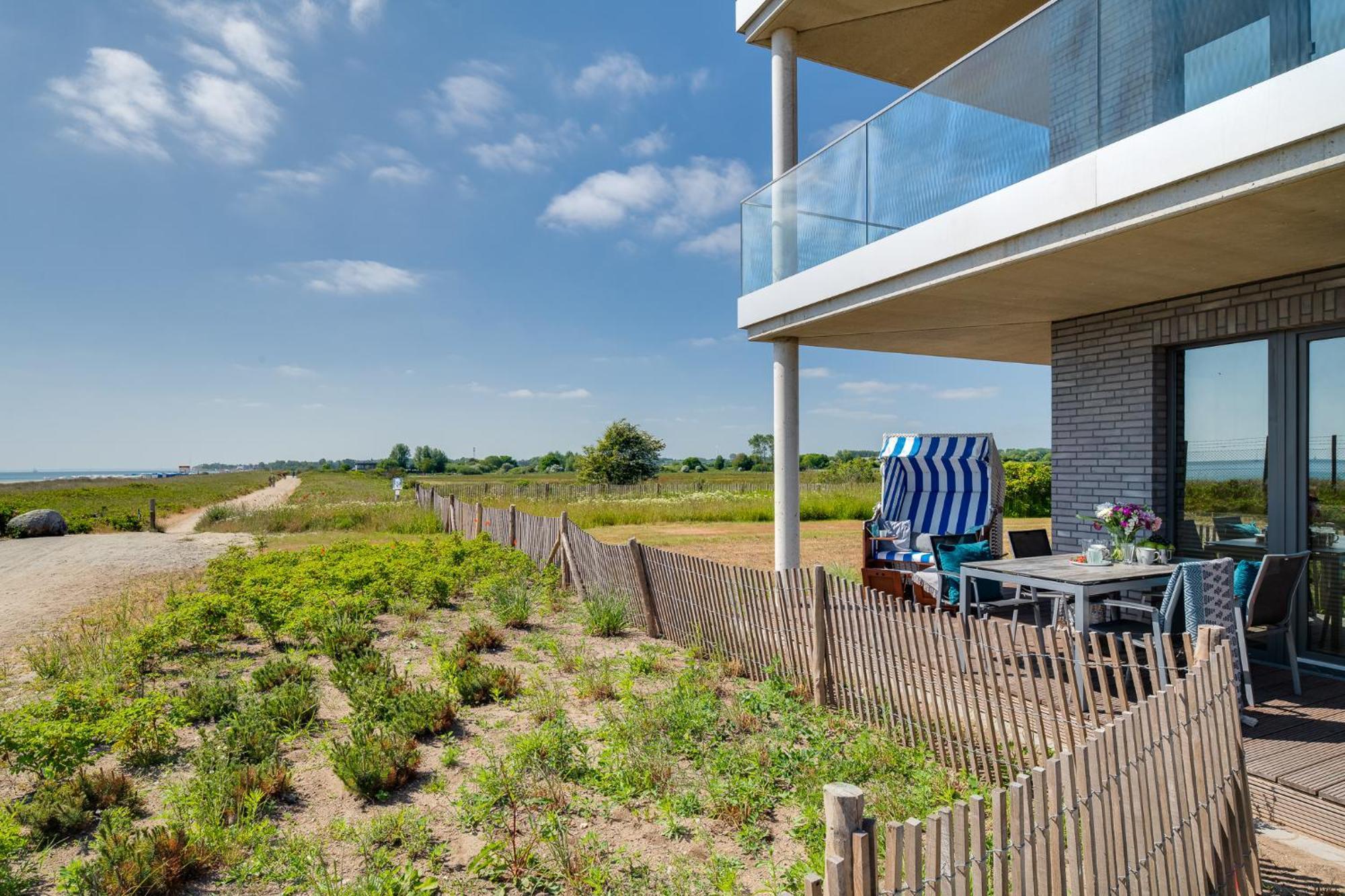 Beachterracefour- Eg, Meerblick, Terrasse, Kamin, Sauna Olpenitz Kültér fotó