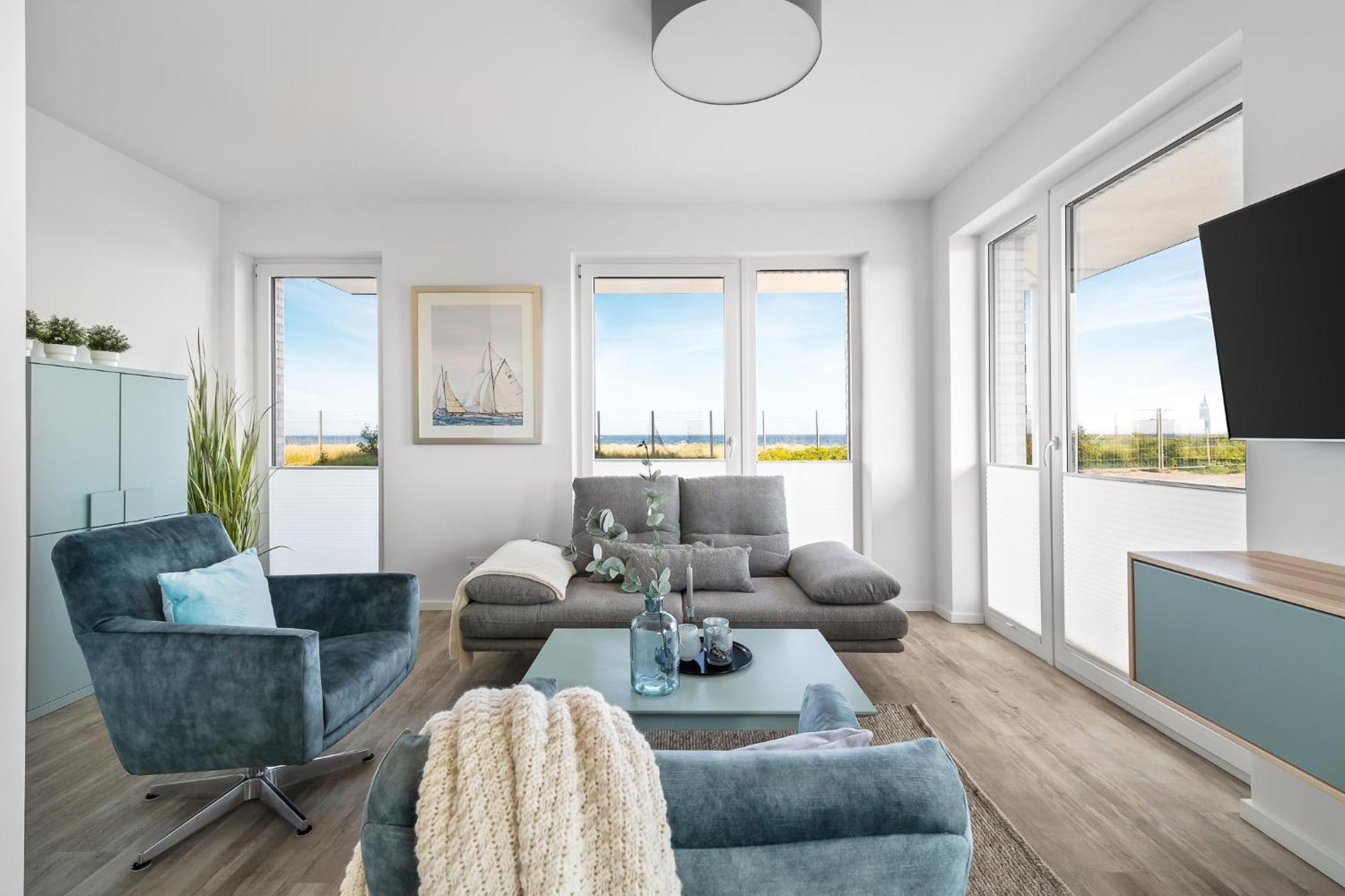 Beachterracefour- Eg, Meerblick, Terrasse, Kamin, Sauna Olpenitz Kültér fotó